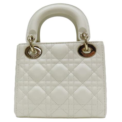 Dior latte lambskin bag